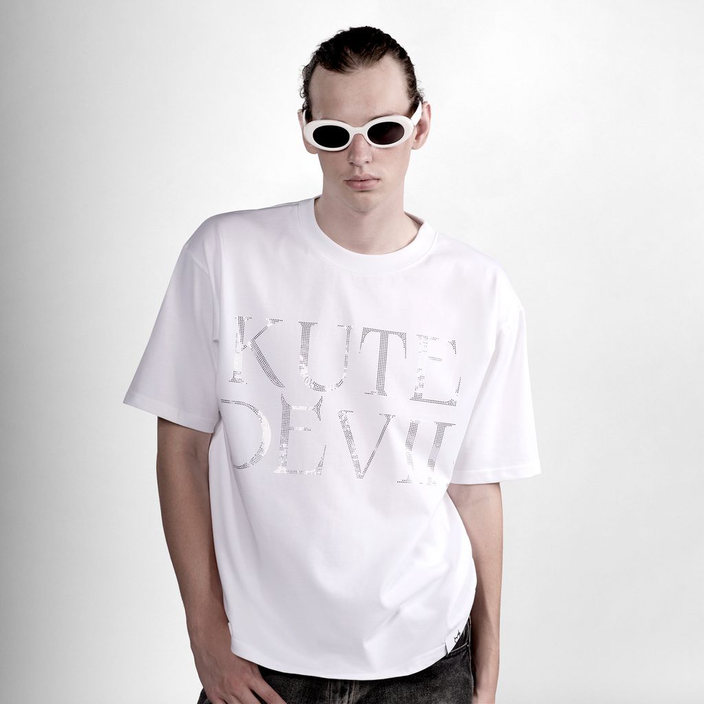 Áo Thun Kute Devil - Twinkle Cool - Màu Trắng (Unisex)