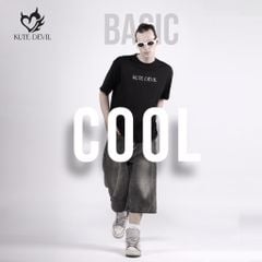 Áo Thun Kute Devil - Basic Cool - Màu Đen (Unisex)