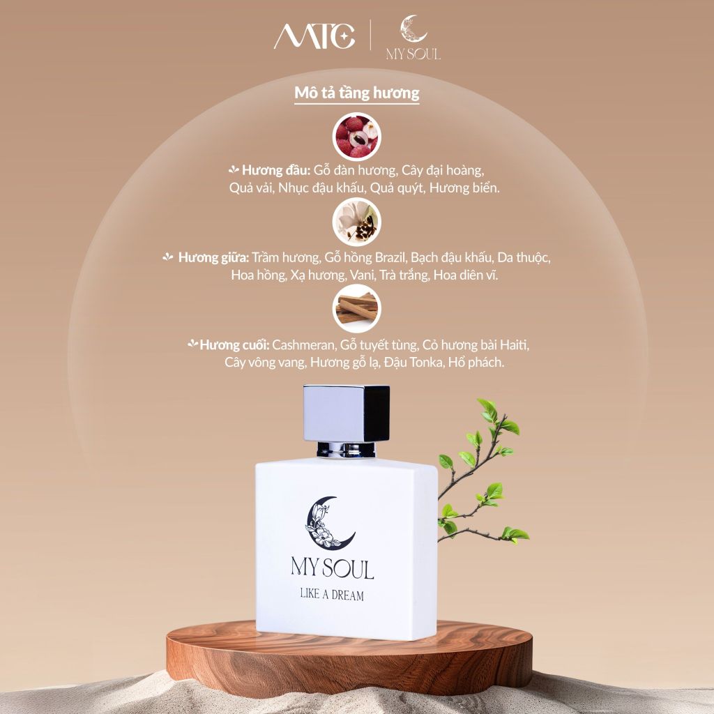 Nước Hoa My Soul của Mỹ Tâm - No.03 Like A Dream - 60ml