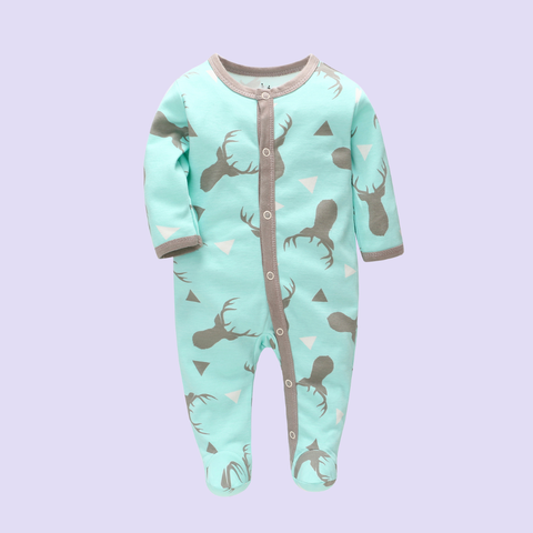  Miracle Baby - Jumpsuit Tay Dài Thu Đông Cho Bé Trai, Bé Gái (Từ 1-2 tháng, 2-4 tháng, 5-7 tháng), Vải Interlock Cotton 