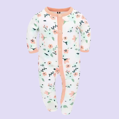  Miracle Baby - Jumpsuit Tay Dài Thu Đông Cho Bé Trai, Bé Gái (Từ 1-2 tháng, 2-4 tháng, 5-7 tháng), Vải Interlock Cotton 