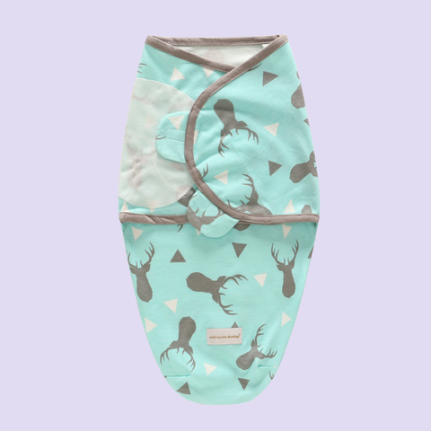  Miracle Baby - Khăn quấn, choàng ủ, ủ kén sơ sinh Miracle Baby có mũ vải cotton cho bé 