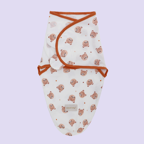  Miracle Baby - Khăn quấn, choàng ủ, ủ kén sơ sinh Miracle Baby có mũ vải cotton cho bé 