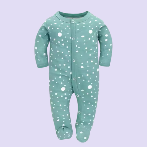  Miracle Baby - Jumpsuit Tay Dài Thu Đông Cho Bé Trai, Bé Gái (Từ 1-2 tháng, 2-4 tháng, 5-7 tháng), Vải Interlock Cotton 