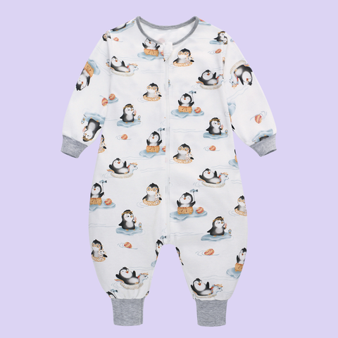  MiracleBaby - Túi ngủ quần chất liệu Cotton bản cải tiến mới co giãn tốt, thoải mái, hạn chế giật mình cho bé khi ngủ 