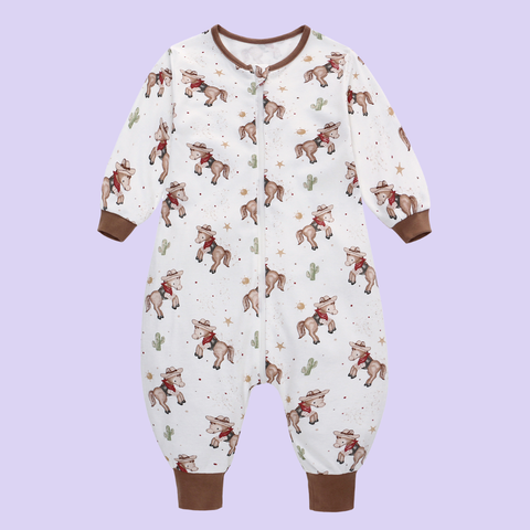  MiracleBaby - Túi ngủ quần chất liệu Cotton bản cải tiến mới co giãn tốt, thoải mái, hạn chế giật mình cho bé khi ngủ 