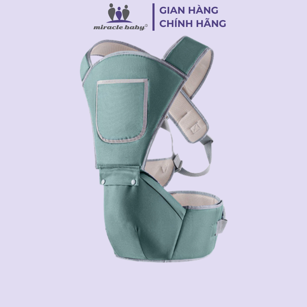  Địu em bé Miraclebaby chống gù cho bé 0-36 tháng 
