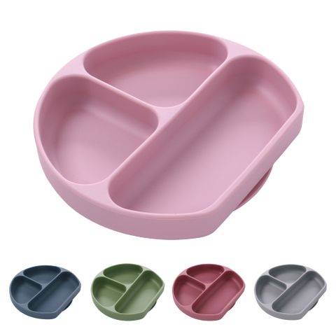  Miracle Baby - Khay ăn dặm Silicon cho bé từ 5 tháng tuổi có đế hít chống trượt, Khay ăn dặm Silicone cho bé 