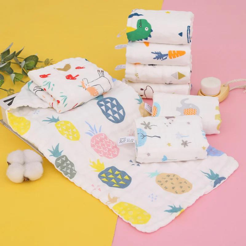  Set 2 khăn tắm Muslin cao cấp Miracle Baby cho bé mềm mịn, an toàn cho làn da bé kích thước 25x50cm 