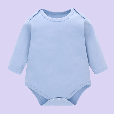  Bodysuit/Jumsuit ngắn TAY DÀI cho bé chất liệu Cotton nguyên chất co giãn tốt phù hợp cho bé từ 0-12 tháng 