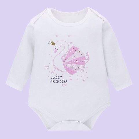  Bodysuit/Jumsuit ngắn TAY DÀI cho bé chất liệu Cotton nguyên chất co giãn tốt phù hợp cho bé từ 0-12 tháng 