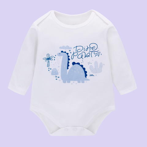  Bodysuit/Jumsuit ngắn TAY DÀI cho bé chất liệu Cotton nguyên chất co giãn tốt phù hợp cho bé từ 0-12 tháng 