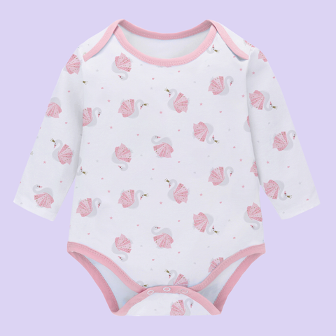  Bodysuit/Jumsuit ngắn TAY DÀI cho bé chất liệu Cotton nguyên chất co giãn tốt phù hợp cho bé từ 0-12 tháng 