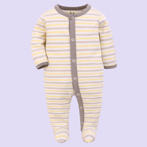  Miracle Baby - Jumpsuit Tay Dài Thu Đông Cho Bé Trai, Bé Gái (Từ 1-2 tháng, 2-4 tháng, 5-7 tháng), Vải Interlock Cotton 