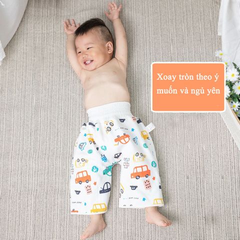  Miracle Baby - Quần tã tập đi bằng vải dành cho bé thấm hút nước tốt ,chống tràn AUPP 