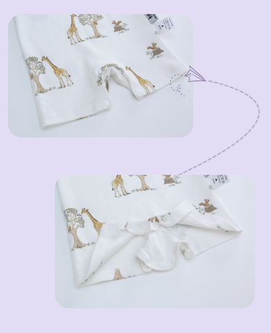  Miracle Baby Bodysuit Ngắn Mẫu Dài 