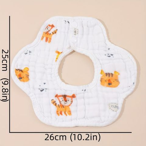  Yếm hoa Miracle Baby cổ tròn 6 lớp chất liệu Cotton cho bé từ 0 đến 12 tháng tuổi 