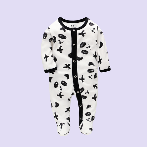  Miracle Baby - Jumpsuit Tay Dài Thu Đông Cho Bé Trai, Bé Gái (Từ 1-2 tháng, 2-4 tháng, 5-7 tháng), Vải Interlock Cotton 