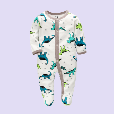  Miracle Baby - Jumpsuit Tay Dài Thu Đông Cho Bé Trai, Bé Gái (Từ 1-2 tháng, 2-4 tháng, 5-7 tháng), Vải Interlock Cotton 