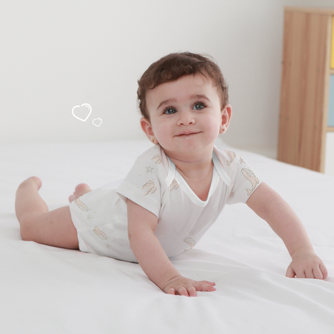  Set 3 Bodysuit ngắn tay tam giác cotton cho bé 0-12 tháng hiên bản mỏng cho mùa hè 