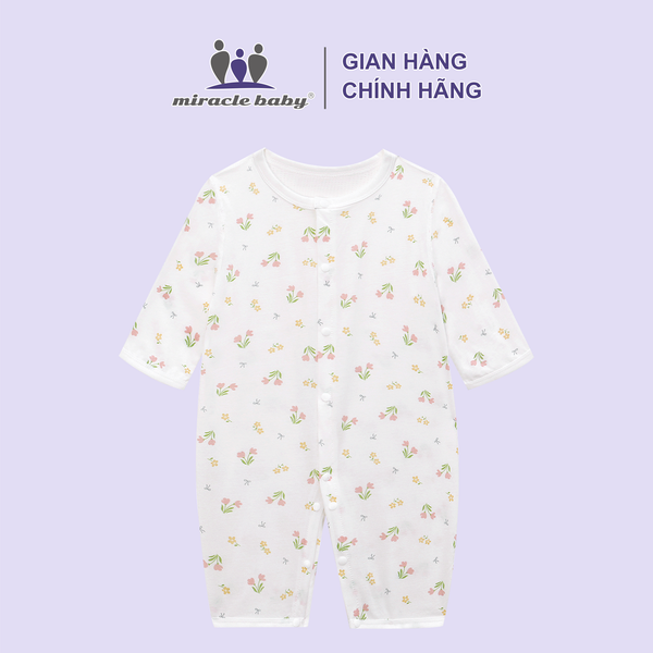  Bodysuit dài tay cotton cho bé 0-24 tháng 100%cotton có lỗ thoát khí 