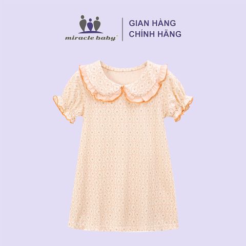  Váy ngủ cổ búp bê vải lụa băng 100-150 thoáng mát dễ chịu 