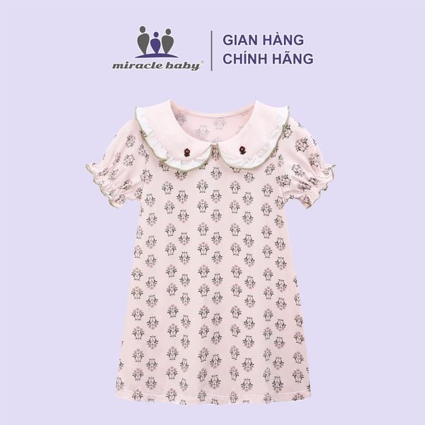  Váy ngủ cổ búp bê vải lụa băng 100-150 thoáng mát dễ chịu 