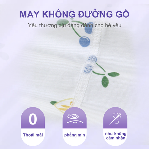 Bodysuit ngắn tay tam giác cotton cho bé 0-12 tháng 100%cotton có lỗ thoát khí 