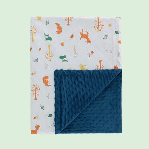  Chăn cotton 2 lớp Miraclebaby hạt đậu mềm cho bé 100*75cm chất lượng 