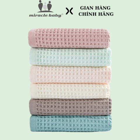  Miracle baby - Chăn Waffle siêu thấm hút 