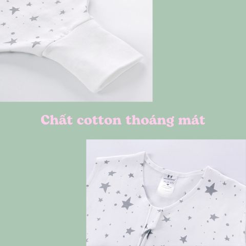  Túi ngủ Miraclebaby cho bé bằng vải cotton từ 6-24 tháng tuổi 