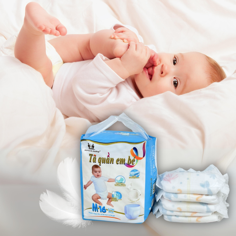  【Đại khuyến mãi trong năm】MiracleBaby - Tã quần tơ tằm size M/L/XL/XXL cho bé 