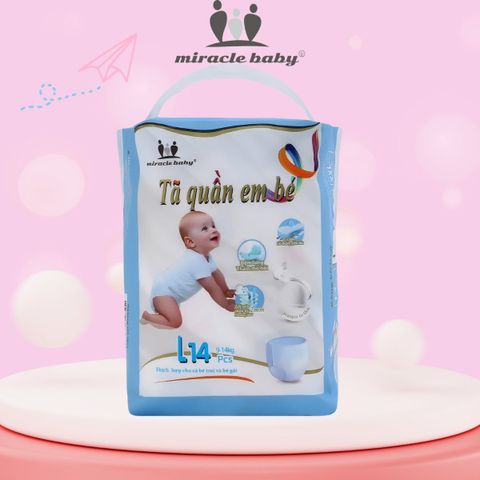  MiracleBaby - Tã quần tơ tằm size M/L/XL/XXL cho bé 