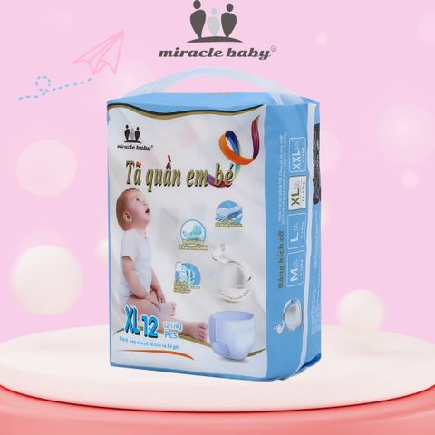  MiracleBaby - Tã quần tơ tằm size M/L/XL/XXL cho bé 