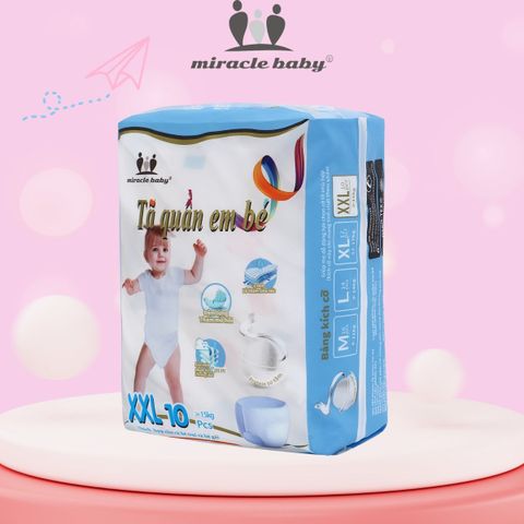  【Đại khuyến mãi trong năm】MiracleBaby - Tã quần tơ tằm size M/L/XL/XXL cho bé 