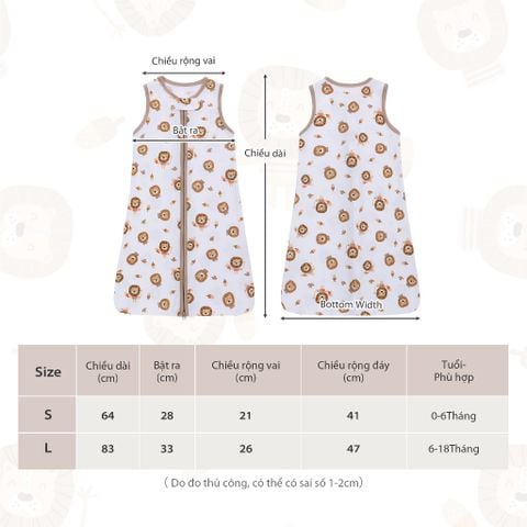  Miracle Baby - Túi ngủ chũn cho bé vải cotton mềm mịn 