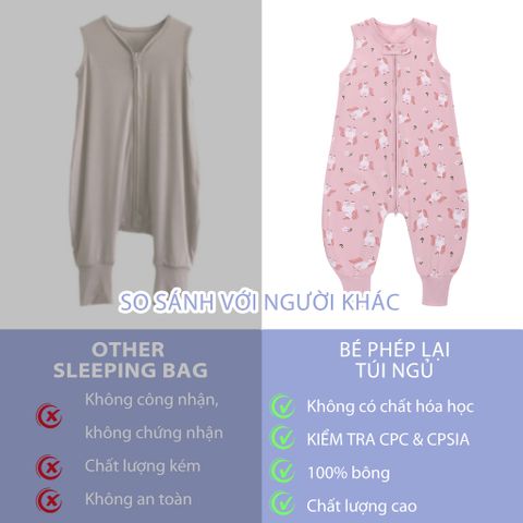  Miracle Baby - Túi ngủ quần cho bé cotton thoáng mát 