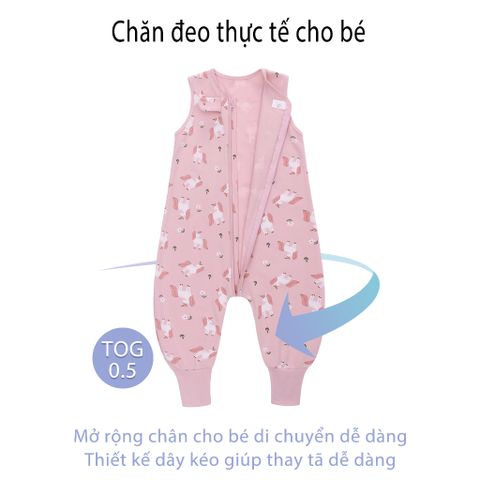  Miracle Baby - Túi ngủ quần cho bé cotton thoáng mát 