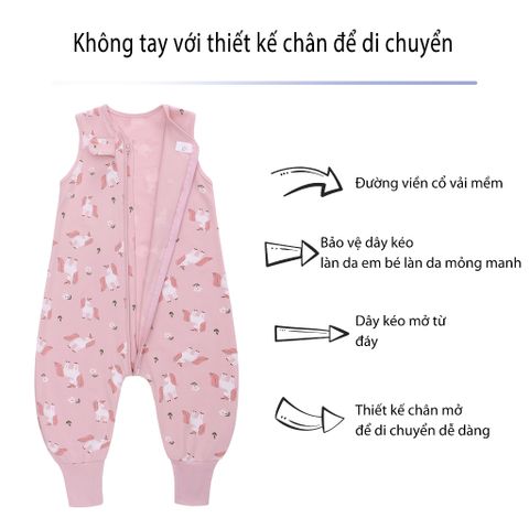  Miracle Baby - Túi ngủ quần cho bé cotton thoáng mát 