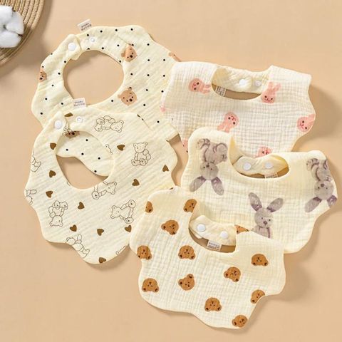  Yếm ăn hoa cổ vuông Miracle Baby chất liệu cotton mềm mại cho bé từ 0 đến 12 tháng tuổi 