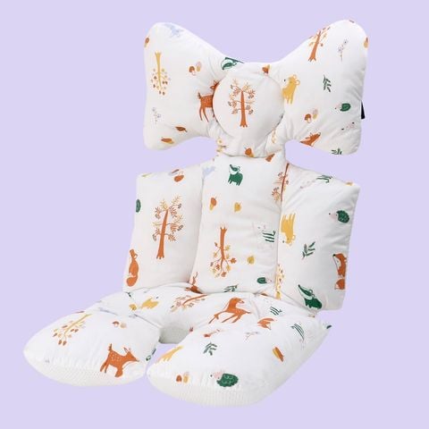  MiracleBaby - Miếng lót xe đẩy dày 6.5cm đệm Cotton dày dặn, phụ kiện xe đẩy êm ái cho bé 