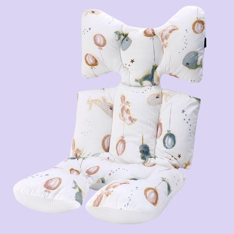  MiracleBaby - Miếng lót xe đẩy dày 6.5cm đệm Cotton dày dặn, phụ kiện xe đẩy êm ái cho bé 