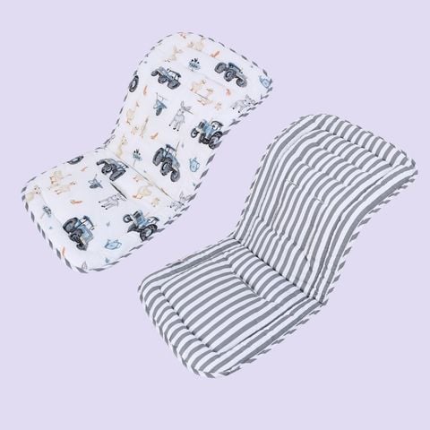  Miếng lót xe đẩy Miraclebaby cho bé cotton mềm mại, thoáng khí, phong cách dễ thương 