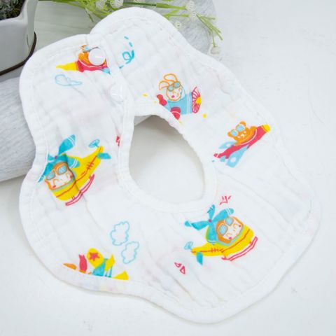  Yếm hoa Miracle Baby cổ tròn 6 lớp chất liệu Cotton cho bé từ 0 đến 12 tháng tuổi 