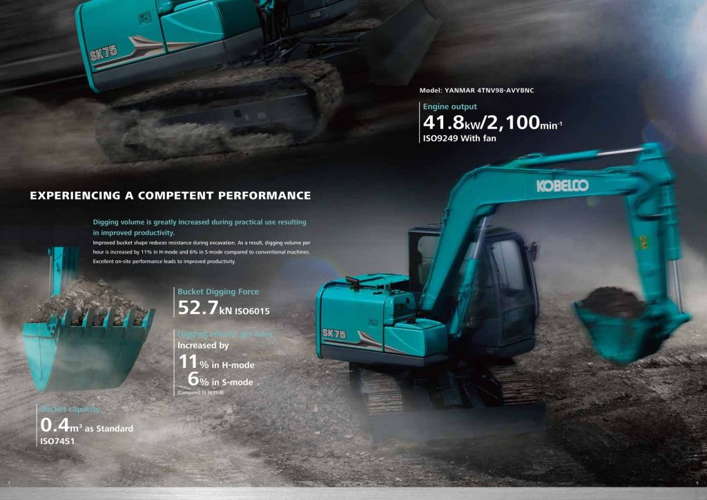 MÁY ĐÀO BÁNH XÍCH KOBELCO SK75-11