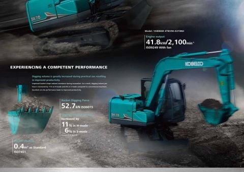 MÁY ĐÀO BÁNH XÍCH KOBELCO SK75-11