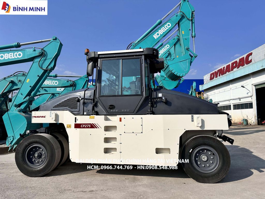 XE LU TĨNH DYNAPAC 9 BÁNH LỐP CP275