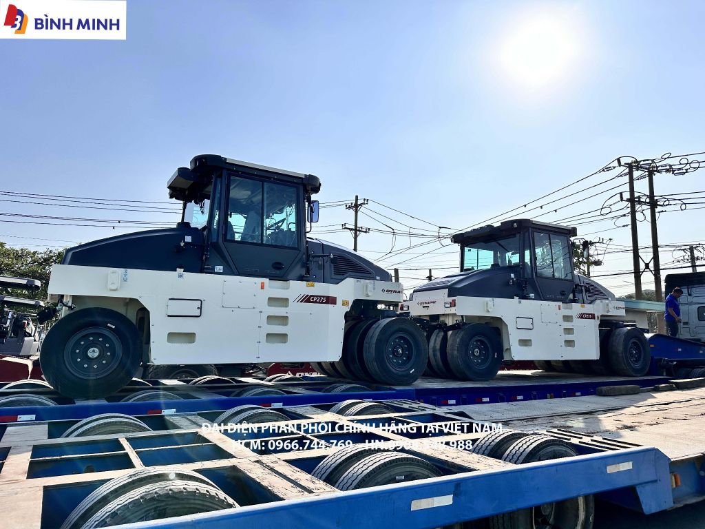 XE LU TĨNH DYNAPAC 9 BÁNH LỐP CP275