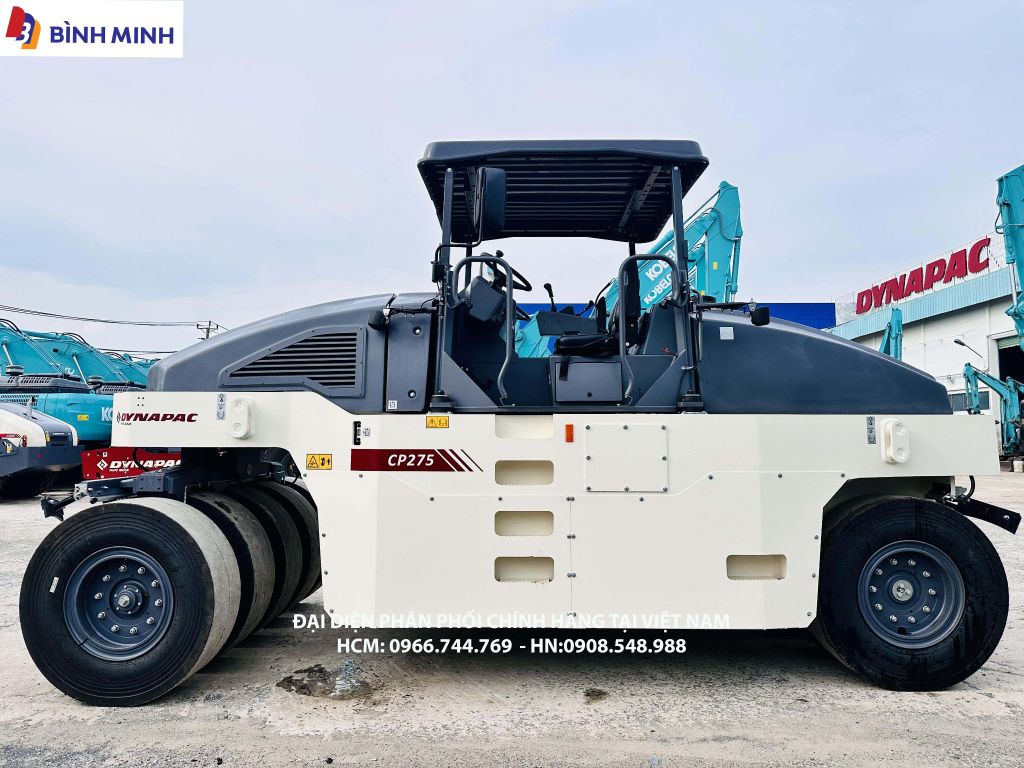 XE LU TĨNH DYNAPAC 9 BÁNH LỐP CP275