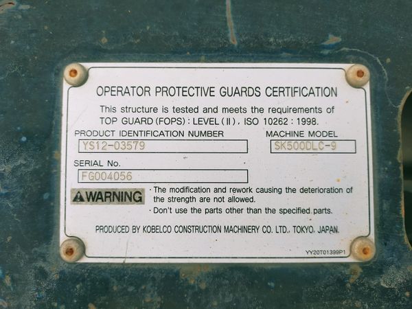  MÁY ĐÀO BÁNH XÍCH KOBELCO SK500-9 - 2014 